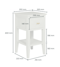 Load image into Gallery viewer, CHILWORTH BEDSIDE TABLE - PALE GREY
