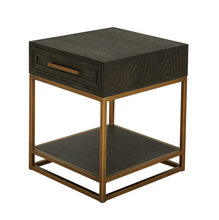 Load image into Gallery viewer, RENMIN SIDE TABLE CARBON OAK 40CM