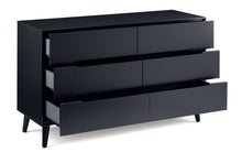 Load image into Gallery viewer, ALICIA 6 DRAWER WIDE CHEST - ANTHRACITE