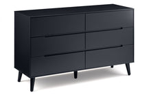 Load image into Gallery viewer, ALICIA 6 DRAWER WIDE CHEST - ANTHRACITE