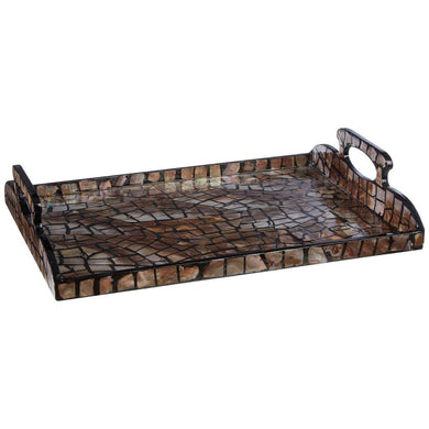 CRACKLE MOSAIC TRAY - uniQue Home Furnishing