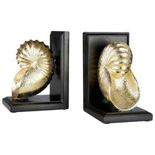 Load image into Gallery viewer, GOLDEN SEASHELL BOOKENDS PAIR - uniQue Home Furnishing