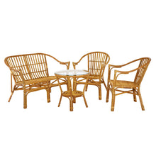Load image into Gallery viewer, SORRENTO 4pc NATURAL RATTAN FURNITURE SET