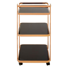 Load image into Gallery viewer, RITZ ROSE GOLD DRINKS TROLLEY