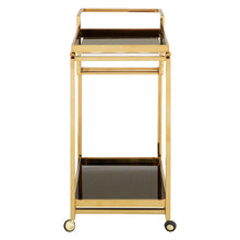 Load image into Gallery viewer, DRAYCOTT GOLD 3 TIER DRINKS TROLLEY