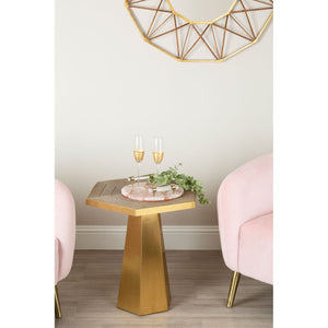 LARGE HEXAGON SAVOY ACCENT TABLE