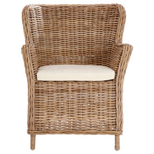 Load image into Gallery viewer, VIOLINA WING BACK RATTAN CHAIR