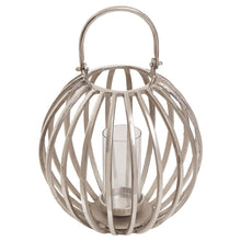 Load image into Gallery viewer, AURA LARGE ROUND SILVER LANTERN