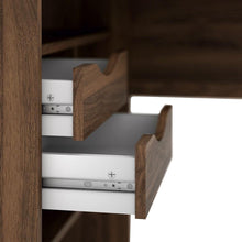 Load image into Gallery viewer, HOME OFFICE TWO DRAWER CORNER DESK IN WALNUT - uniQue Home Furnishing