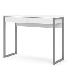 Load image into Gallery viewer, HOME OFFICE 2 DRAWER DESK GLOSS WHITE - uniQue Home Furnishing