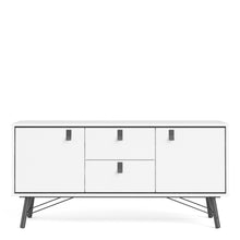 Load image into Gallery viewer, SKANDI SIDEBOARD 2 DOORS + 2 DRAWERS IN MATT WHITE - uniQue Home Furnishing