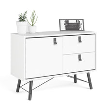 Load image into Gallery viewer, SKANDI SIDEBOARD WITH 1 DOOR + 2 DRAWERS IN MATT WHITE - uniQue Home Furnishing