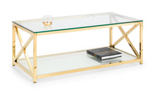 Load image into Gallery viewer, MIAMI GOLD COFFEE TABLE BY JULIAN BOWEN