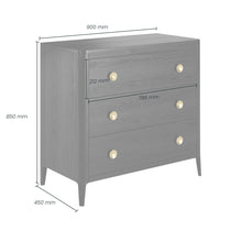 Load image into Gallery viewer, ABBERLEY CHEST OF DRAWERS - BLACK