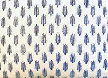 Load image into Gallery viewer, HAND BLOCK PRINT INDIGO BLUE PIPED CUSHION COVER - uniQue Home Furnishing