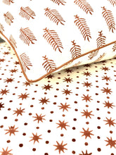 Load image into Gallery viewer, HAND BLOCK PRINT EARTHY BROWN PIPED CUSHION COVER - uniQue Home Furnishing