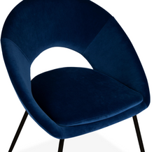 Load image into Gallery viewer, BLUE OPEN BACK DINING CHAIR x 2 - uniQue Home Furnishing