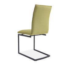 Load image into Gallery viewer, YELLOW CANTILEVER UPHOLSTERED DINING CHAIRS X 2 - uniQue Home Furnishing