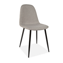 Load image into Gallery viewer, UPHOLSTERED EIFFEL DINING CHAIR BLACK LEGS - SET X 4 - uniQue Home Furnishing