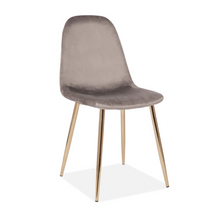 Load image into Gallery viewer, UPHOLSTERED EIFFEL DINING CHAIR BLACK LEGS - SET X 4 - uniQue Home Furnishing