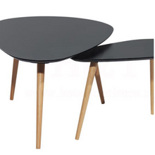 Load image into Gallery viewer, PETAL NEST OF TABLES, MATTE BLACK - uniQue Home Furnishing