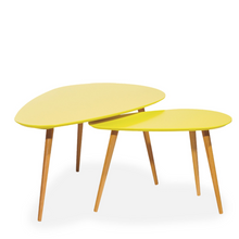 Load image into Gallery viewer, PETAL NEST OF TABLES, MATTE BLACK - uniQue Home Furnishing