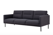 Load image into Gallery viewer, SKANDI 3 SEATER SOFA BLACK WITH CHOICE OF LEGS - uniQue Home Furnishing