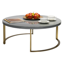 Load image into Gallery viewer, LOMENTA GREY LACQUER TOP COFFEE TABLE - uniQue Home Furnishing