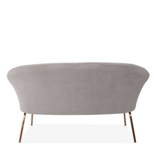 Load image into Gallery viewer, SMALL GREY VELVET SOFA - uniQue Home Furnishing