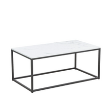 Load image into Gallery viewer, ART DECO WHITE MARBLE EFFECT COFFEE TABLE