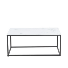 Load image into Gallery viewer, ART DECO WHITE MARBLE EFFECT COFFEE TABLE