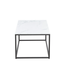 Load image into Gallery viewer, ART DECO WHITE MARBLE EFFECT COFFEE TABLE