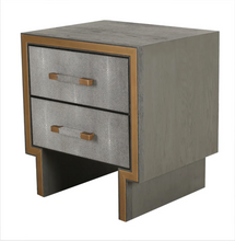 Load image into Gallery viewer, HALSTOCK SHAGREEN BEDSIDE TABLE