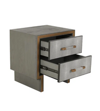 Load image into Gallery viewer, HALSTOCK SHAGREEN BEDSIDE TABLE