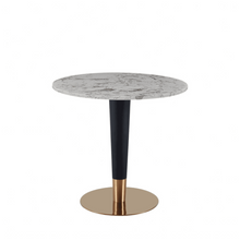 Load image into Gallery viewer, WHITE MARBLE ROUND PANTHEON DINING TABLE