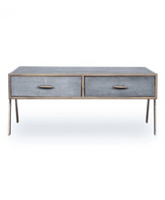 Load image into Gallery viewer, HAMPTON GREY SHAGREEN COFFEE TABLE