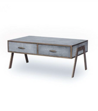 Load image into Gallery viewer, HAMPTON GREY SHAGREEN COFFEE TABLE