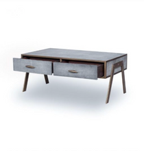 Load image into Gallery viewer, HAMPTON GREY SHAGREEN COFFEE TABLE