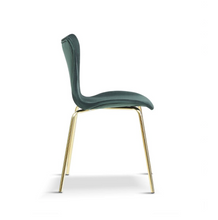 Load image into Gallery viewer, MODERN STACKABLE DINING CHAIRS WITH GOLD LEGS x 2