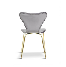 Load image into Gallery viewer, MODERN STACKABLE DINING CHAIRS WITH GOLD LEGS x 2