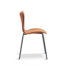 Load image into Gallery viewer, MODERN STACKABLE DINING CHAIRS WITH BLACK LEGS x 2