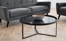 Load image into Gallery viewer, LOFT COFFEE TABLE WITH SMOKED GLASS