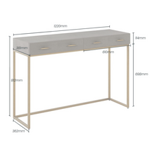 Load image into Gallery viewer, HAMPTON CONSOLE IN GREY SHAGREEN