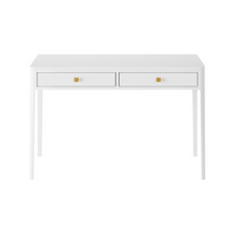 Load image into Gallery viewer, ABBERLEY TWO DRAWER DESK IN WHITE