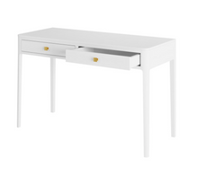 Load image into Gallery viewer, ABBERLEY TWO DRAWER DESK IN WHITE