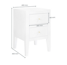 Load image into Gallery viewer, ALTON BEDSIDE TABLE WHITE