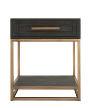 Load image into Gallery viewer, RENMIN SIDE TABLE CARBON OAK 50CM