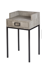 Load image into Gallery viewer, PETITE SIDE TABLE SHAGREEN LEATHER