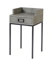 Load image into Gallery viewer, PETITE SIDE TABLE SHAGREEN LEATHER