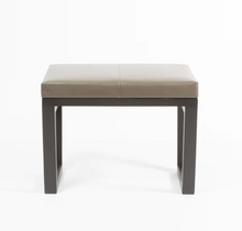 Load image into Gallery viewer, ARLINGTON STOOL GREY LIZARD LEATHER